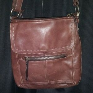 FOSSIL Genuine Leather Crossbody/Shoulder Organize